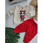 Conj Mas Inv Panda Kyly Cinza