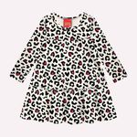 Vestido 1 Ao 8 Onçinha Mescla Kyly Cinza