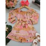 Vestido Ml Rosa Alecrim N/i