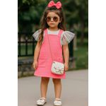 Conj Fem Salop Neon Kukie Rosa