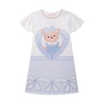 Vestido Urso Azul Bebe Kukie N/i
