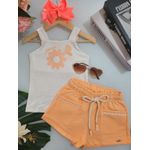 Conj Fem Flor Laranj Kukie N/i