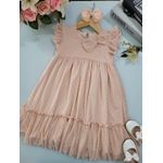 Vestido Rose Tule Trick Nick N/i