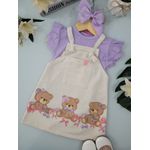 Conj Fem 1/3 Salop Lilas Kukie N/i