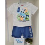 Conj Mas Monstrinho Kyly Cinza