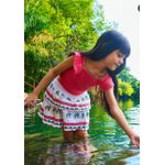 Conj Fem Saia Rosa Nani Rosa