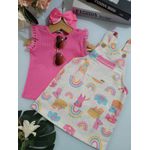 Conj Fem Salop Arco Iris Kukie N/i