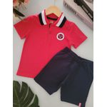 Conj Mas Polo Flight Kyly Vermelho