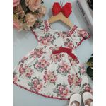 Vestido Floral Verm Milon N/i