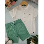 Conj Mas 4 Ao 14 Bata Offverde Trick Nick N/i