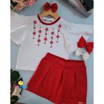 Conj Fem Flores Verm Alakazoo N/i