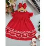 Vestido Coracao Verm Trick Nick Vermelho
