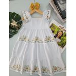 Vestido Flor Bco Milon Branco