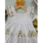 Vestido Flor Bco Milon Branco