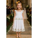 Vestido Flor Bco Milon Branco