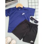 Conj Masc Esportista Azul Azul