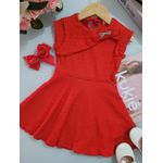 Vestido Verm Laço Kukie Vermelho