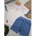 Conj Mas Camiseta Bot Bco Tileesul Branco