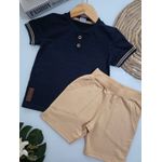 Conj Mas Camiseta B Marinho Tileesul Azul Marinho