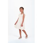 Vestido Tule Plissado Trick Nick Branco