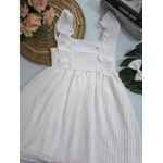 Vestido Tule Plissado Trick Nick Branco