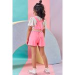 Conj Fem Jard Rosa Neon Kukie Rosa