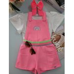 Conj Fem Jard Rosa Neon Kukie Rosa