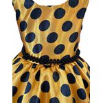 Vestido Infantil Curto Fantasia Abelhinha Tiara Temática