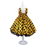 Vestido Infantil Curto Fantasia Abelhinha Tiara Temática