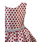 Vestido Infantil Juvenil Curto Fantasia Anos 60 Com Lenço De Cabeça