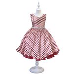 Vestido Infantil Juvenil Curto Fantasia Anos 60 Com Lenço De Cabeça