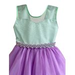 Vestido Infantil Princesa Ariel Luxo Fantasia Aniversário