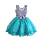 Vestido Infantil Juvenil Sereia Ariel Brilho Aniversário 