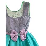 Vestido Infantil Juvenil Sereia Ariel Brilho Aniversário 