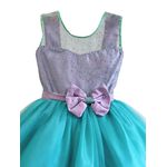 Vestido Infantil Juvenil Sereia Ariel Brilho Aniversário 