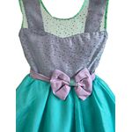 Vestido Infantil Juvenil Sereia Ariel Brilho Aniversário 