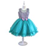 Vestido Infantil Juvenil Sereia Ariel Brilho Aniversário 