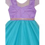 Vestido Infantil Ariel Princesa Sereia Fantasia Carnaval