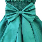 Vestido Infantil Verde Festa Bordado Com Cinto De Pérola E Strass 