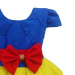 Vestido Juvenil Branca De Neve Festa Fantasia Curto 