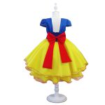 Vestido Juvenil Branca De Neve Festa Fantasia Curto 