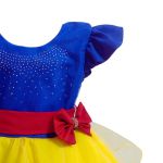 Vestido Branca De Neve Infantil Temático Princesa Luxo Festa