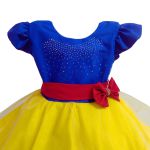 Vestido Branca De Neve Infantil Temático Princesa Luxo Festa