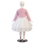 Casaquinho Bolero Rosa Infantil Juvenil Menina Plush Inverno Aniversario 
