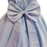 Vestido Juvenil Princesa Azul Bebe Bordado Casamento Batizado Curto 
