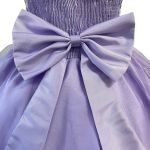 Vestido Juvenil Princesa Lilás Bordado Casamento Batizado Curto 