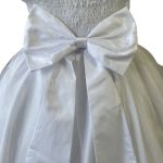 Vestido Juvenil Princesa Branco Bordado Casamento Batizado Curto 