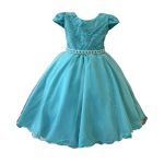 Vestido Juvenil Princesa Verde Bordado Casamento Batizado Curto