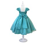 Vestido Juvenil Princesa Verde Bordado Casamento Batizado Curto