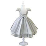Vestido Infantil Branco Daminha Casamento Batizado Bordado